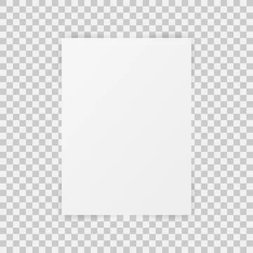 Paper on a isolated background with shadow - vector design Stock Illustration