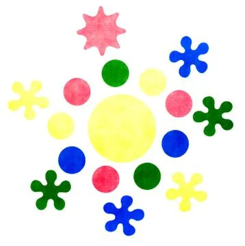 Paper isolated elements Stock Photos