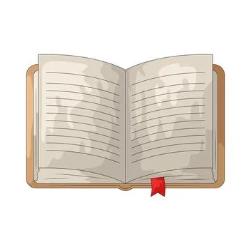 Paper journal illustration Stock Illustration