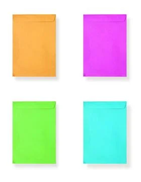 Paper kraft envelope Stock Photos
