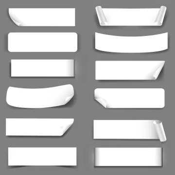 Paper Label Stock Illustration