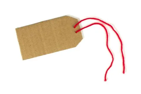 Paper label with rope Stock Photos