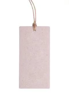 Paper label with a string Stock Photos