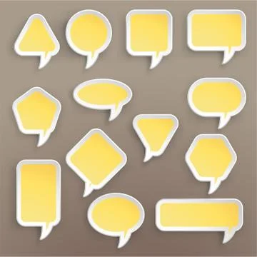 Paper labels Illustrazione stock