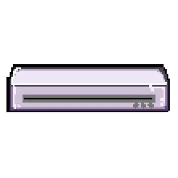 Paper laminator machine pixel art vector illustration Illustrazione stock