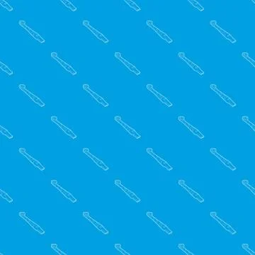 Paper language pattern vector seamless blue Stock Illustration