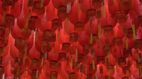 Paper lanterns Stock Footage 68620873