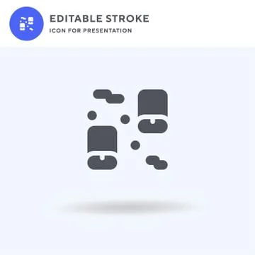 Paper Lanterns icon vector, filled flat sign, solid pictogram isolated on white Stock Illustration