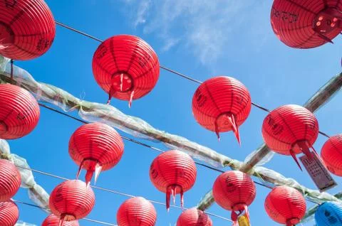 Paper lanterns Stock Photos