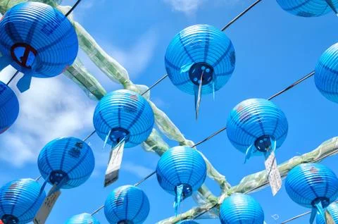 Paper lanterns Stock Photos