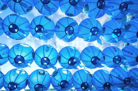 Paper lanterns Stock Photos