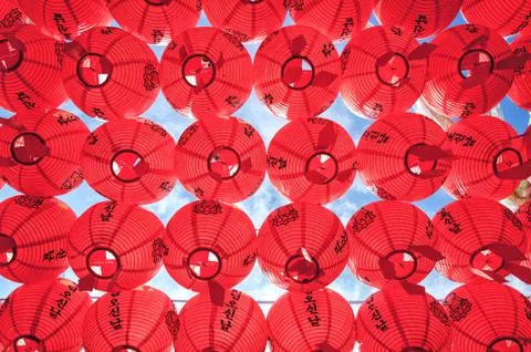Paper lanterns Stock Photos
