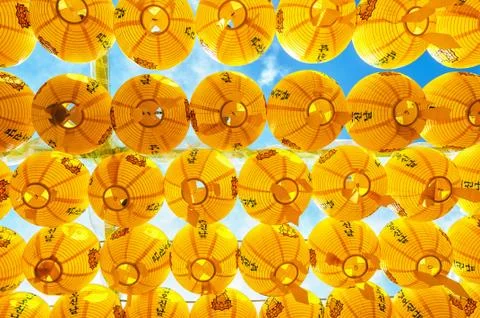Paper lanterns Stock Photos