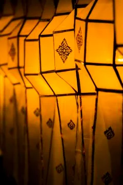 Paper lanterns Stock Photos