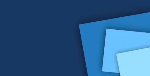Paper layer blue abstract background. Use for banner, cover, poster, wallpape Stock Illustration