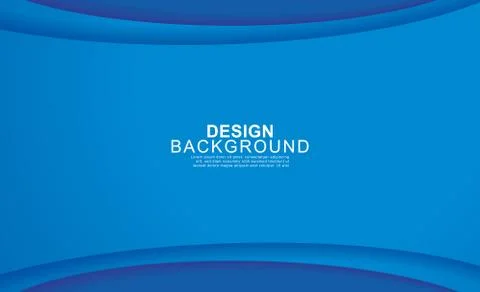Paper layer circle blue abstract background. Curves and lines use for banner, Stock Illustration