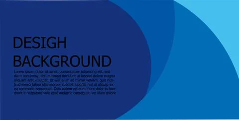 Paper layer circle blue abstract background. Stock Illustration