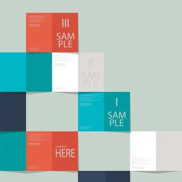 Paper layout design, vector Stock Illustration