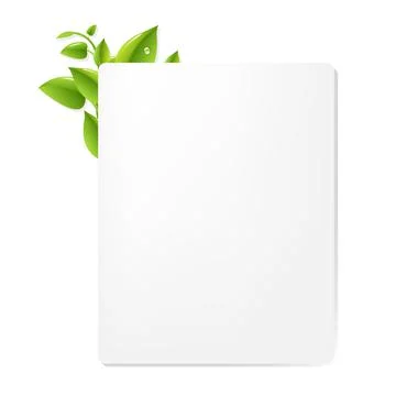 Paper With Leaf Stock Illustration