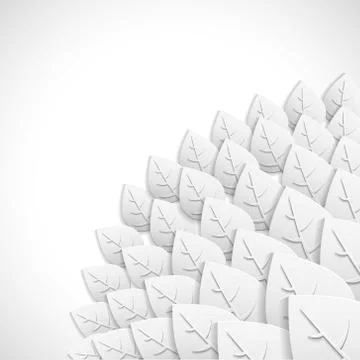 Paper leaves background Stock Illustration
