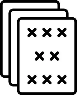 Paper Line Icon Design Stock Illustration