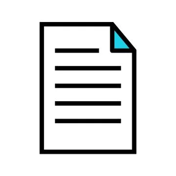 Paper line icon Stock Illustration