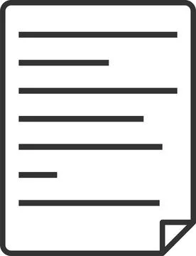 Paper line icon. Stock Illustration