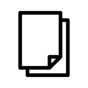 Paper line icon. Vector graphics Stock Illustration