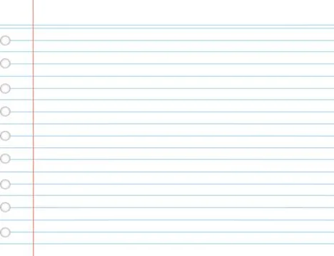 Paper line vector background , detailed lined paper texture Stock Illustration