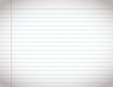 Paper line vector background , detailed lined paper texture Stock Illustration