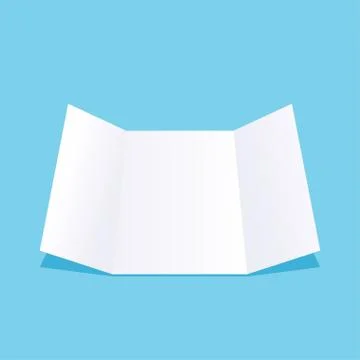 Paper list on blue Stock Illustration