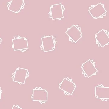 Paper list line vector seamless pattern Stock Illustration