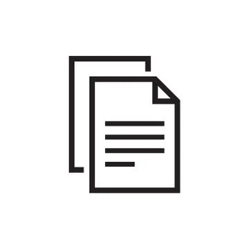 Paper list vector icon logo design Stock-Illustration