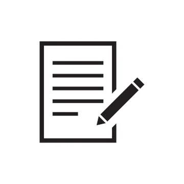 Paper list vector icon logo design Stock-Illustration