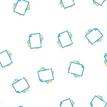 Paper list vector seamless pattern Stock Illustration