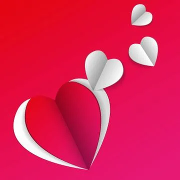 Paper love Stock Illustration