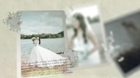 Paper Love Photo Slideshow After Effects stock