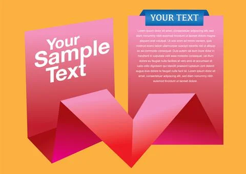 Paper love shape craft layout Stock Illustration