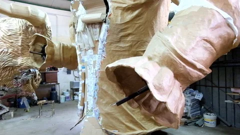 Paper mache creations Stockbeeldmateriaal 101652545