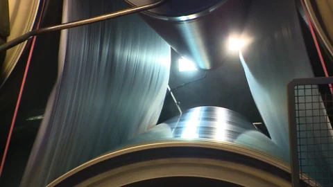 Paper machine. paper production. Video stock 102594508