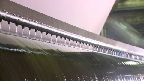 Paper machine paper shine finished paper 002 Stockbeeldmateriaal 120599014