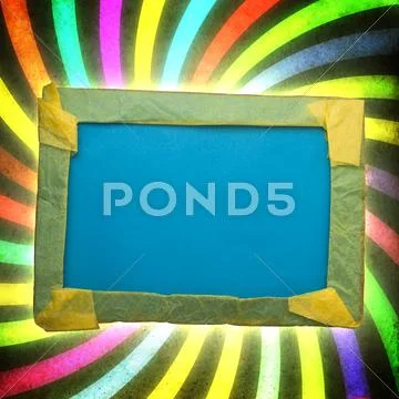 Paper made frame Stock Illustration