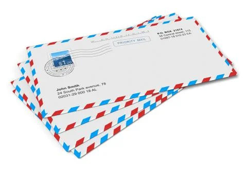 Paper mail letters Stock Illustration