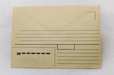Paper mailing envelope for letters Stock Photos