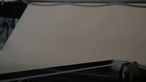 A paper making machine Stock Footage 97885076