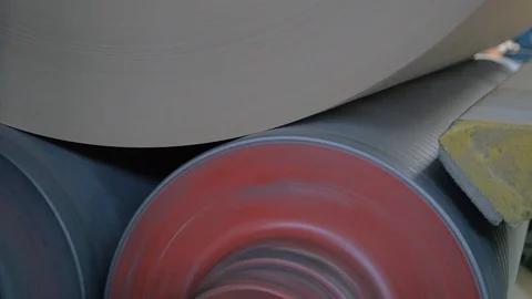 Paper making machine. Production Line Stock Footage 99863610