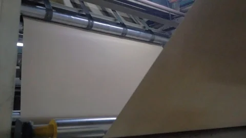 Paper making machine. Production Line Stock-Footage 99863686