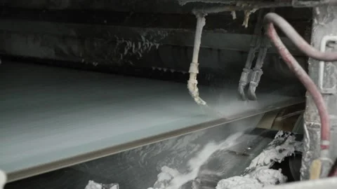 Paper Making Mill Machine Heavy Equipment Industry Industrial Process Vídeo Stock 138912527