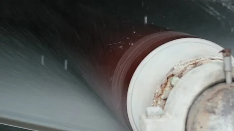 Paper Making Mill Machine Heavy Equipment Industry Industrial Process Vídeo Stock 138912571