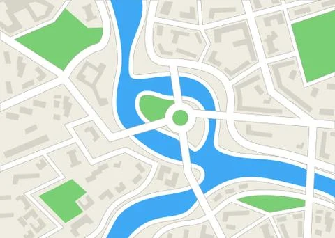 Paper map background Stock Illustration